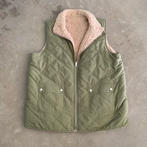 Vest w fleece lining